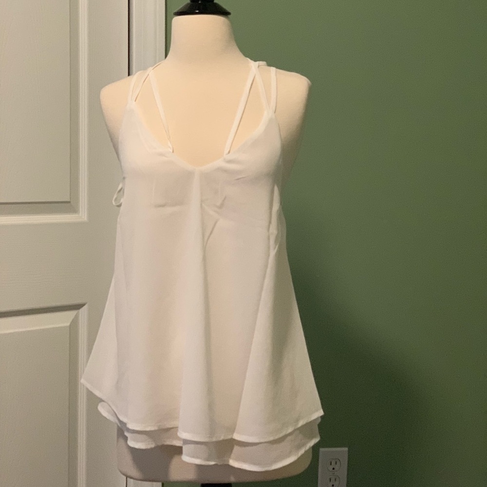 Flattering white tank